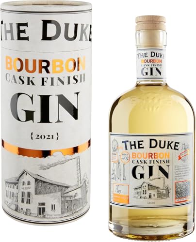 THE DUKE - Bourbon Cask Finish Gin - Bio Gin mit Vanille & Bourbonnoten - Süß & holzig im Geschmack - Vegan - Hergestellt in Bayern - 42% vol. Alkohol - 70 cl von ‎The Duke Munich Dry Gin