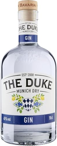 THE DUKE - Munich Dry Gin - Bio Gin mit Wacholder, Hopfen & Malz - Kräftig, würzig & frisch - Vegan - Hergestellt in Bayern - 45% vol. Alkohol - 70 cl von ‎The Duke Munich Dry Gin