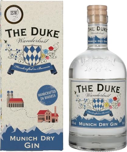 THE DUKE Wanderlust Gin - Bio Gin mit Wacholder, Himbeere & Rose - Floral, fruchtig & mild - Vegan - Hergestellt in Bayern - 47% vol. Alkohol - 70 cl von ‎The Duke Munich Dry Gin