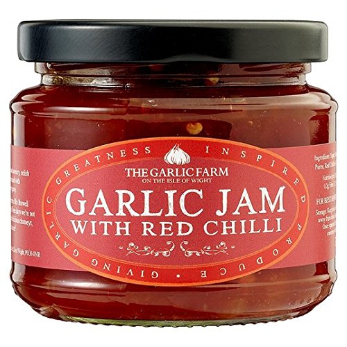 Die Knoblauch Farm Knoblauch Jam mit rotem Paprika 240g von The Garlic Farm