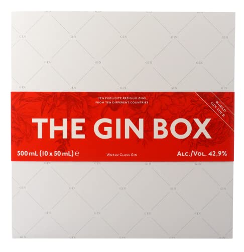 The Gin Box Tasting Set mit 10 Gin Sorten aus 10 Ländern (Edition 2) von The Gin Box