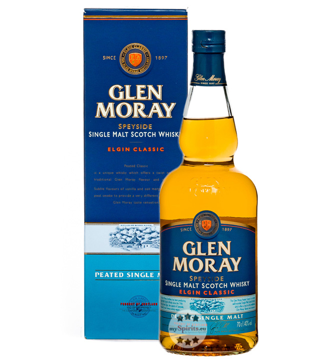 Glen Moray Peated Single Malt Whisky (40 % Vol., 0,7 Liter) von The Glen Moray Distillery