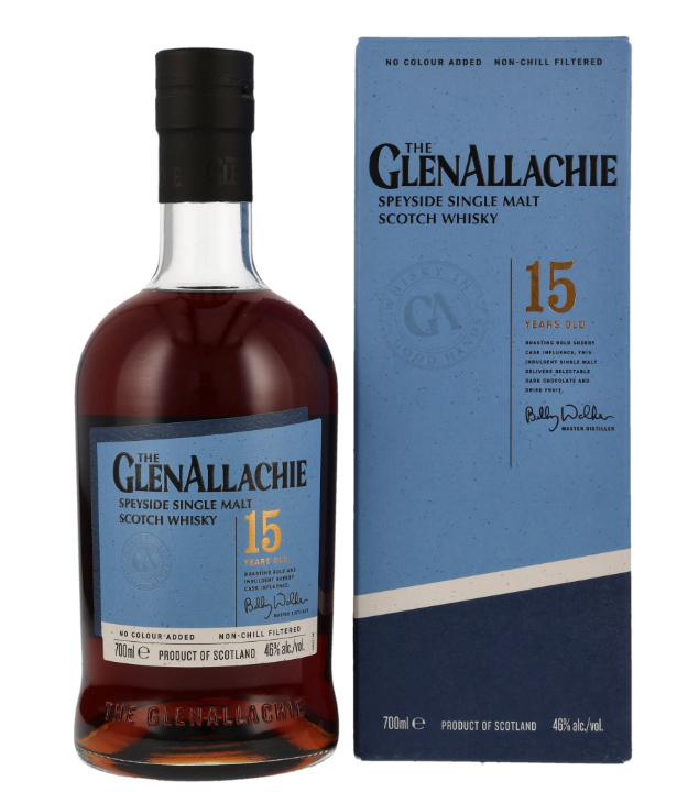 GlenAllachie 15 Jahre Single Malt Scotch Whisky (46 % Vol., 0,7 Liter) von The GlenAllachie Distillery