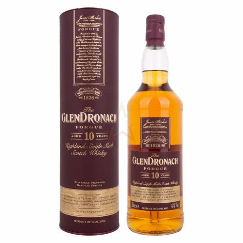 The GlenDronach FORGUE 10 Years Old Highland Single Malt Scotch Whisky 43,00% 1,00 Liter von The GlenDronach