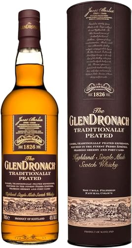 The GlenDronach TRADITIONALLY PEATED Highland Single Malt Scotch Whisky (1 x 0.7 l) von Glendronach