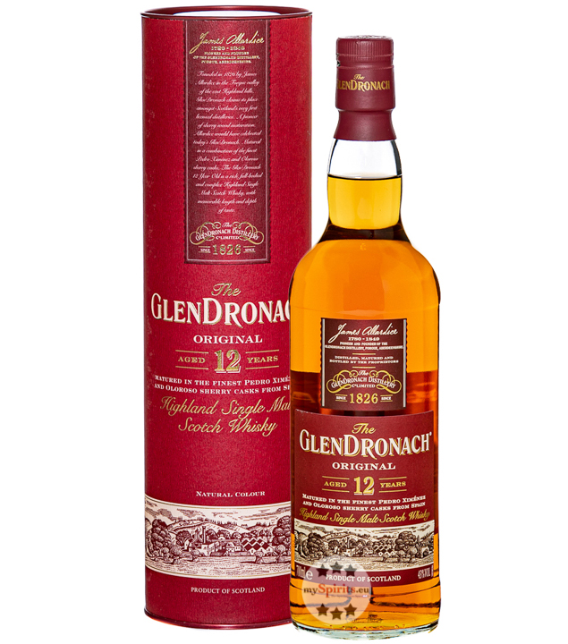 Glendronach 12 Jahre Highland Single Malt Whisky (43 % Vol., 0,7 Liter) von The Glendronach Distillery