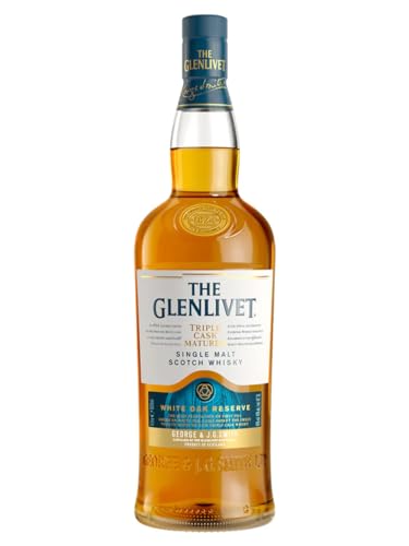 The Glenlivet WHITE OAK RESERVE Triple Cask Matured Single Malt Scotch Whisky 40% Vol. 1l + GB von Glenlivet