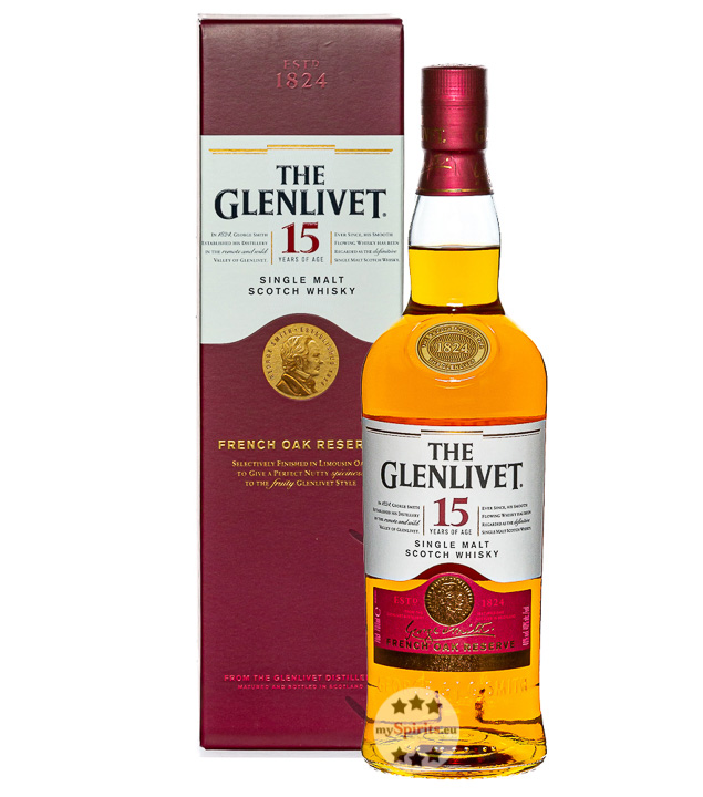 The Glenlivet 15 Jahre Single Malt Scotch Whisky (40 % Vol., 0,7 Liter) von The Glenlivet
