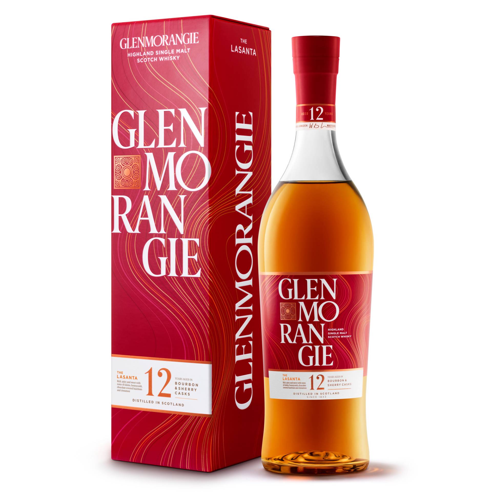 Glenmorangie Lasanta 12 Years Sherry Cask Finish, Highland Single Malt Whisky, 0,7 L, 43% Vol., Schottland, Spirituosen von The Glenmorangie Distillery Coy Tain, Ross-Shire, IV19 1PZ, Scotland, UK