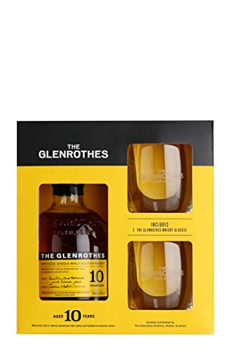 The Glenrothes 10 Years Old Speyside Single Malt 40% Vol. 0,7l in Geschenkbox mit 2 Gläsern von The Glenrothes