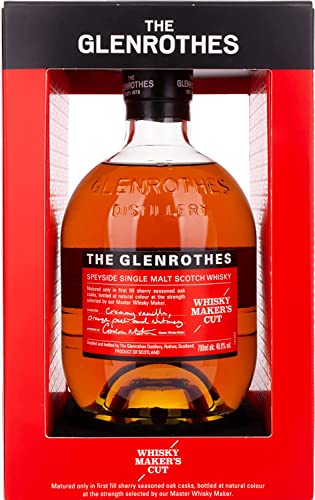 The Glenrothes Speyside | Single Malt Scotch Whisky | Maker´s Cut | mit Geschenkverpackung | langanhaltend fruchtig | 48,8% Vol | 700ml Einzelflasche von The Glenrothes