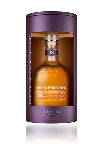 The Glenrothes 18 Jahre Speyside Single Malt Scotch Whisky, mit Geschenkverpackung, fruchtiges Aroma mit süßem Finish, 43% Vol, 1 x 0,7l von The Glenrothes