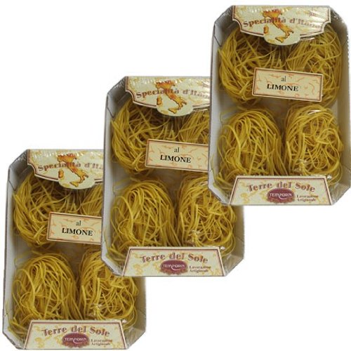 3x Terre del Sole Nudeln 'Linguine al Limone', 250 g von KDJMDL