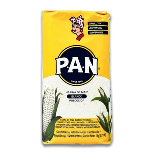 Kajal Pan Premium vorgekochtes weißes Maismehl, glutenfrei, bereit, Ihre Rezepte zu inspirieren. Authentische Maisköstlichkeiten 1 x 5 kg. von KDJMDL