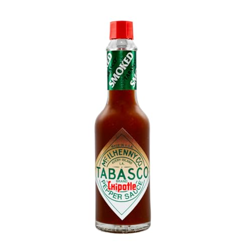 Tabasco Chipotle Pepper Sauce 60ml - Würzig scharfer Geschmack - wird aus geräucherten Chipotle Chilischoten hergestellt - 100% natürlich, Glasflasche von The Great Canadian Tea