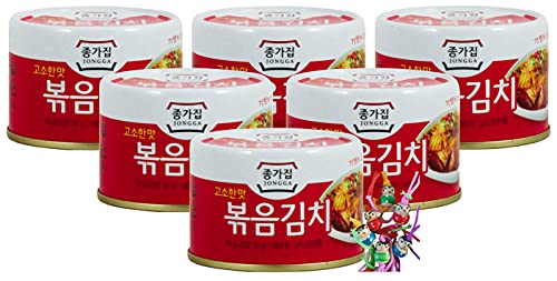 6er Pack - [ 6x 160g ] Napa Kohl Kimchi KIM CHI/Kimchee aus Korea + ein kleiner Glücksanhänger gratis von The Great Canadian Tea