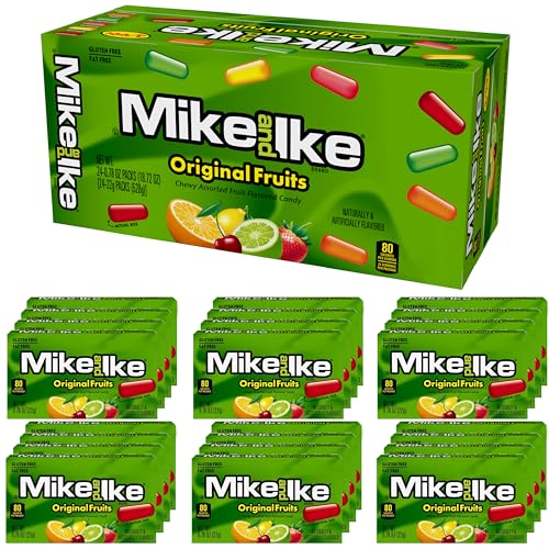 Mike and Ike Original Fruits Candy, 22 g Box (680-530.7 g insgesamt), Chewy Candy, Vending Machine Candy von The Hampton Candy Company