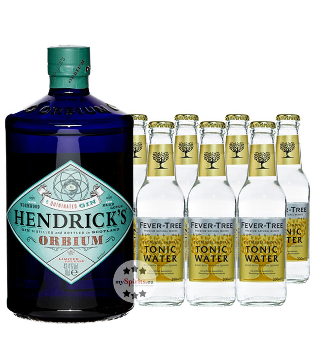 Hendrick’s Orbium Gin & Fever-Tree Indian Tonic Water (43,4 % Vol., 2,1 Liter) von The Hendrick's Gin Distillery