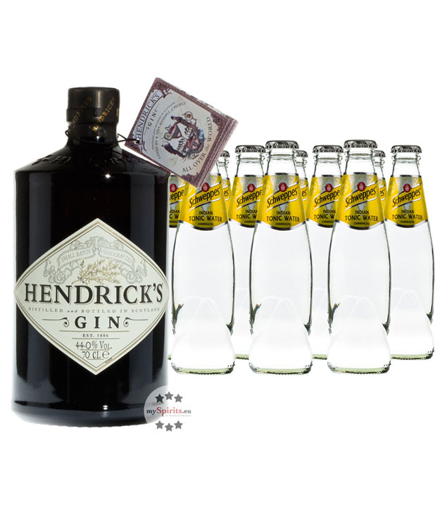 Hendrick’s Gin & Schweppes Indian Tonic Set (44 % vol., 2,7 Liter) von The Hendrick's Gin Distillery