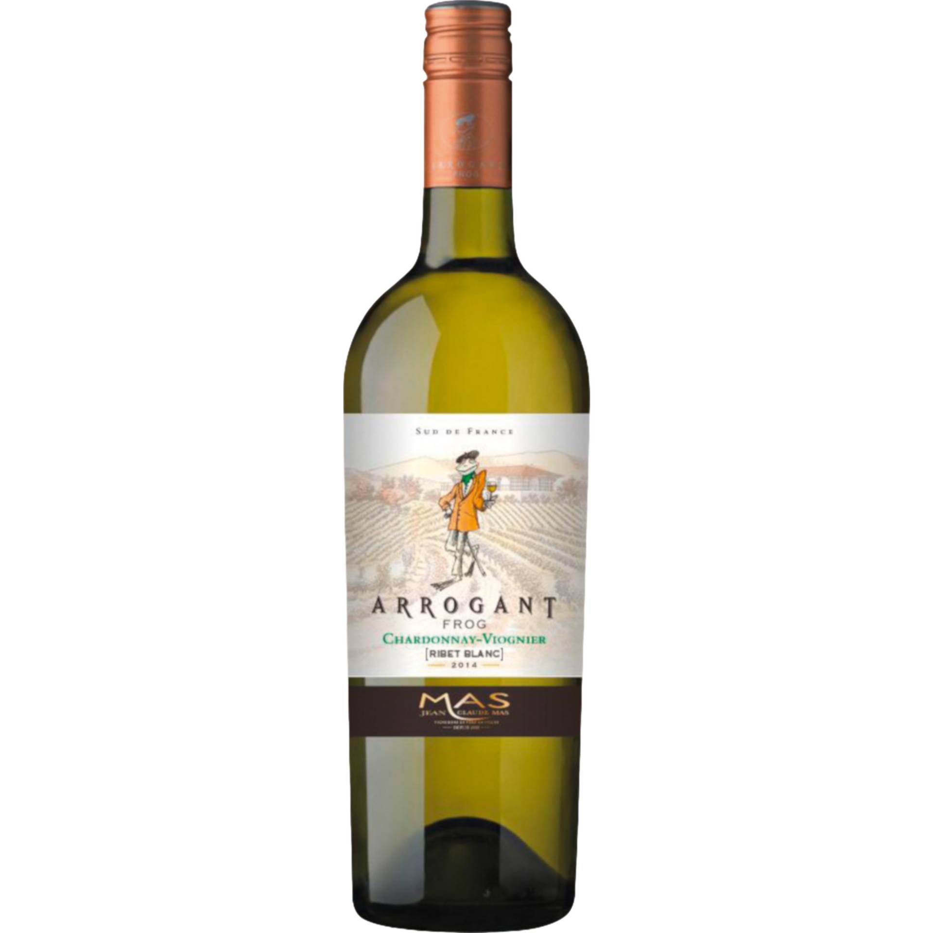 Arrogant Frog Ribet Chardonnay Viogner, Pays d'Oc IGP, Languedoc-Roussillon, 2023, Weißwein von The Humble Winemaker - Château de Conas, 34120 Pézenas, Frankreich