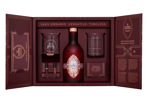 The Sentinel Artefakt Geschenkset | The Sentinel Scented Rum | Premium Geschenkset mit 2 Bechergläser & Cocktailbuch | 100% BIO | PX Sherry | 41% vol. | 500ml Einzelflasche von The Illusionist Distillery