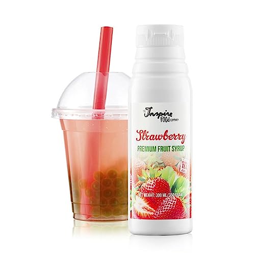 Fruchtsirup für Bubble Tea - 300ml - Erdbeere - 100% Vegan und Glutenfrei von The Inspire Food Company