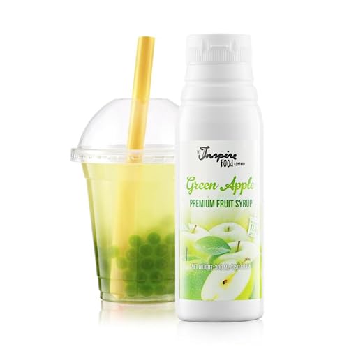 Fruchtsirup für Bubble Tea - 300ml - Grüner Apfel - 100% Vegan und Glutenfrei von The Inspire Food Company