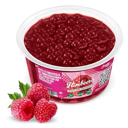 INSPIRE FOOD Bubble Tea Perlen Himbeere für Bubble Tea | Popping boba Perlen, Tapioka Fruchtperlen und Boba Perlen - 100% vegan und glutenfrei, ohne künstliche Farbstoff, 450g INSPIRE FOOD Bubble Tea Perlen Himbeere für Bubble Tea | Popping boba Perlen, Tapioka Fruchtperlen und Boba Perlen - 100% vegan und glutenfrei, ohne künstliche Farbstoff, 450g von The Inspire Food Company