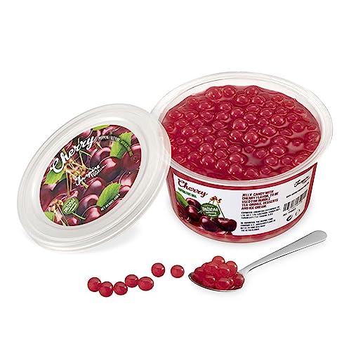 Popping boba Fruchtperlen für Bubble tea Kirschen, 450 gr von The Inspire Food Company