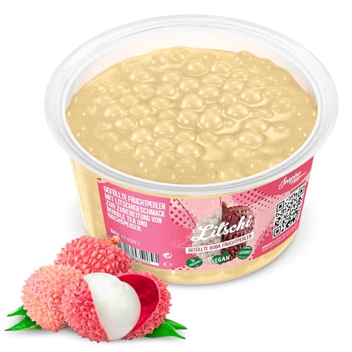 INSPIRE FOOD Bubble Tea Perlen Litschi für Bubble Tea | Popping boba Perlen, Tapioka Fruchtperlen und Boba Perlen - 100% vegan und glutenfrei, ohne künstliche Farbstoff, 450g INSPIRE FOOD Bubble Tea Perlen Litschi für Bubble Tea | Popping boba Perlen, Tapioka Fruchtperlen und Boba Perlen - 100% vegan und glutenfrei, ohne künstliche Farbstoff, 450g von The Inspire Food Company