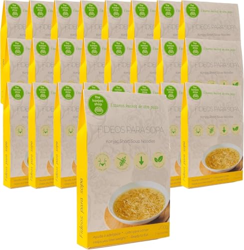Der Konjak Shop Konjak-Nudeln für Suppe 270g Glutenfrei Wenig Kalorien & Kohlenhydrate Low Carb & Diätfreundlich (25 Stück) von The Konjac Shop