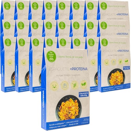 Der Konjak-Shop Konjak-Spaghetti Protein/Keto 270g Shirataki Glutenfrei Wenig Kalorien & Kohlenhydrate (25 Stück) von The Konjac Shop