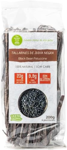 The Konjac Shop – Schwarze Bohnennudeln 200g Glutenfrei, Proteinreich & Kohlenhydratarm Ideal für Low-Carb & Keto-Diäten von The Konjac Shop