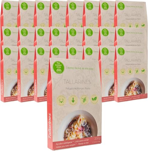 The Konjak Shop Konjak Nudeln 200g | Glutenfreie Shirataki-Nudeln | Kalorien- und Kohlenhydratarm | Vegan & Diätfreundlich (25 Stück) von The Konjac Shop