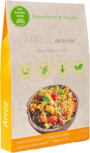 The Konjak Shop – Konjak-Reis 270g Glutenfrei, Kalorienarm & Kohlenhydratarm Ideal für Low-Carb & Keto-Diäten von The Konjac Shop