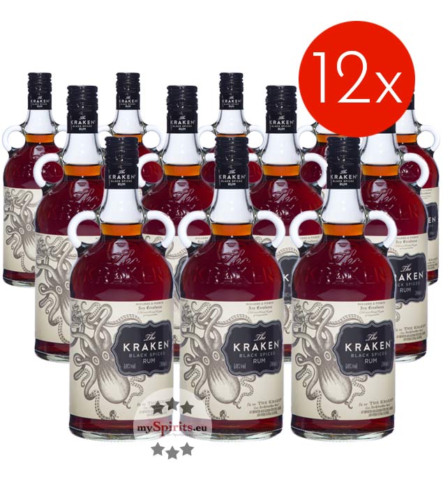 Kraken Black Spiced 12 x 0,7l (40 % vol., 8,4 Liter) von The Kraken