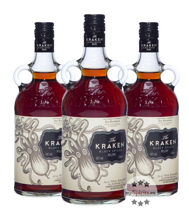 Kraken Black Spiced 3 x 0,7l (40 % vol., 2,1 Liter) von The Kraken