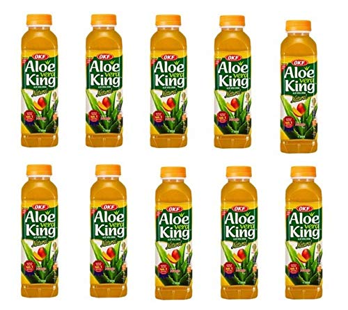 10 x 500ml Aloe Vera King Drink Mango taste inc. EINWEG Pfand MangoGeschmack von The Link