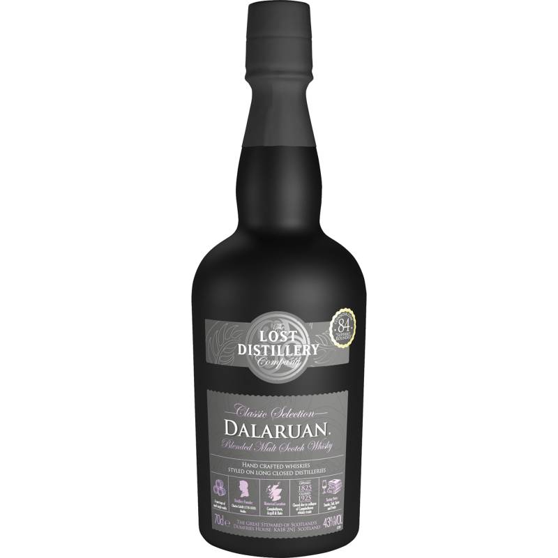Classic Selection Dalaruan, Blended Malt Scoth Whisky, 43% Vol., 0,7L, Schottland, Spirituosen von The Lost Distillery Company, 29 Portland Road, Ayrshire, KA1 2BY Kilmarnock, Schottland