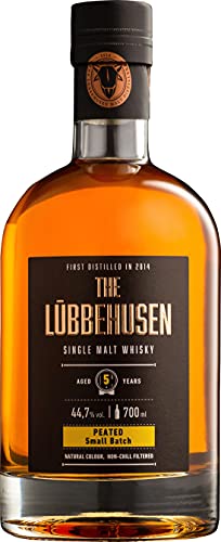 The Lübbehusen - PEATED Small Batch - Single Malt Whisky - echter handgemachter norddeutscher Whisky - 0,7 L von The Lübbehusen