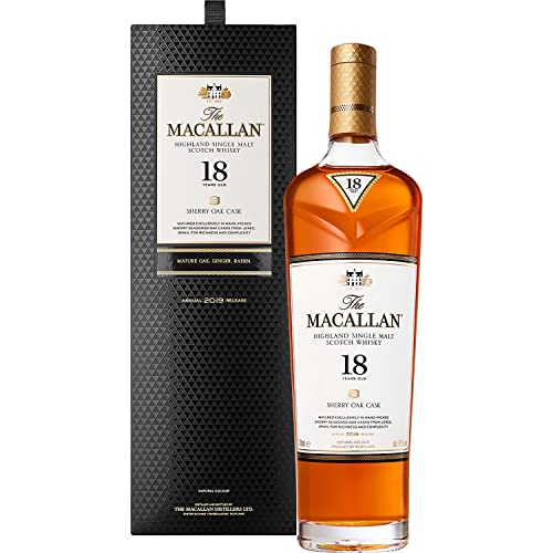 Macallan Sherry Oak 18 Years Old Whisky mit Geschenkverpackung (1 x 0.7 l) von Macallan