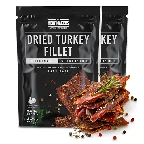 THE MEAT MAKERS – Original Dried Turkey Fillet 200g - Getrocknetes Putenfilet, Getrocknete Putenfleisch, Hoher Proteingehalt Fleisch Snack. Ideal für Sport, Picknicks, Unterwegs, im Büro THE MEAT MAKERS – Original Dried Turkey Fillet 200g - Getrocknetes Putenfilet, Getrocknete Putenfleisch, Hoher Proteingehalt Fleisch Snack. Ideal für Sport, Picknicks, Unterwegs, im Büro von The Meat Makers