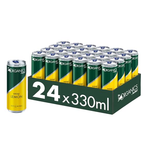 Organics Easy Lemon by Red Bull 330ml - 24er Palette Dosen - Bio Getränk 100% natürliche Zutaten, EINWEG (24 x 330 ml) von MONRIKON
