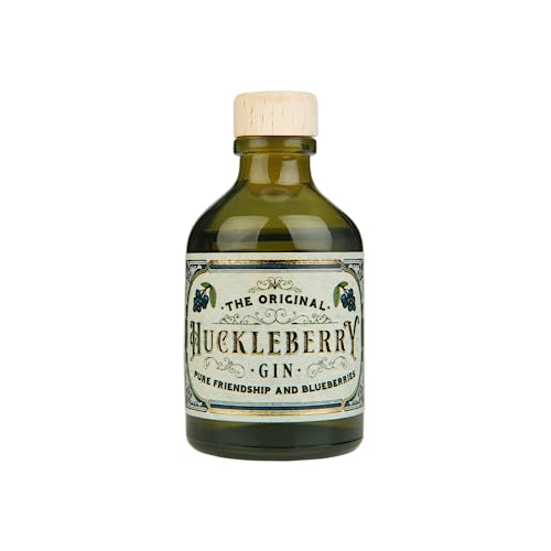 Huckleberry Gin - Mini Gin aus frischen Heidelbeeren destilliert 0,05l / 44% / Gin Geschenk, Gin Miniaturflaschen, Mini Gin, Miniatur Gin, Kleine Gin Flaschen, Gin Mini, Geschenke für Männer & Frauen von Huckleberry Gin