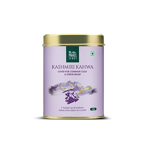 The Pahadi Story Authentic Himalayan Kashmiri Kahwa Detox Green Tea 40gm Premium Detox Kahwa Green Tea Blend for Daily Detoxification von The Pahadi Story