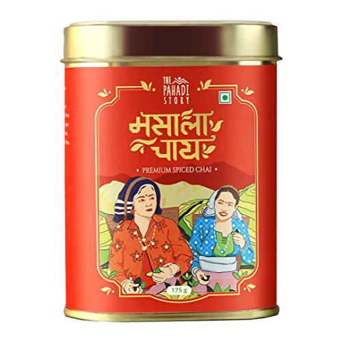 The Pahadi Story Masala Chai Loose Leaf, Premium Summer Harvest Blend of Assam Black CTC 100% Natural Ingredients Masala Chai Tea, 175gm von The Pahadi Story