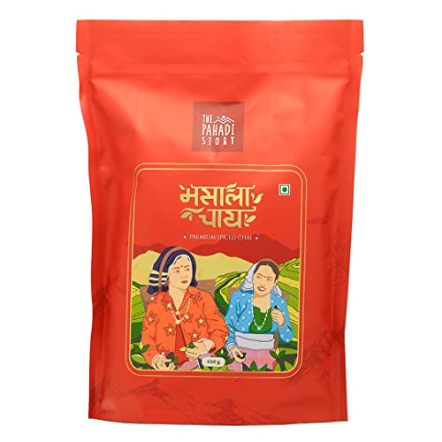 The Pahadi Story Masala Chai Patti 450gm Summer Harvest Blend of Black Assam CTC with 100% Natural Ingredients, Premium Masala tea Loose Leaves von The Pahadi Story