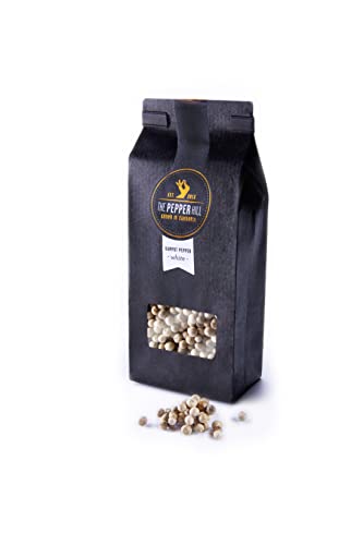 The Pepper Hill * Bio-Kampot Pfeffer weiß 100g Tüte The Pepper Hill * Bio-Kampot Pfeffer weiß 100g Tüte von The Pepper Hill