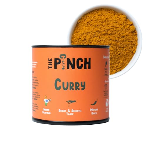 THE PINCH Curry Healthy Option of 100% Natural and Salt-Free Indian Spices for Legumes, Vegetable Stews, Tofu and Rice. Plant-Based and Easy to Prepare Asian Food. 45g Packet. THE PINCH Curry Healthy Option of 100% Natural and Salt-Free Indian Spices for Legumes, Vegetable Stews, Tofu and Rice. Plant-Based and Easy to Prepare Asian Food. 45g Packet. von The Pinch