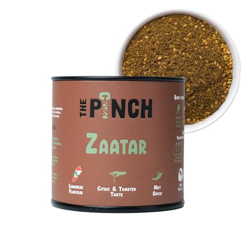THE PINCH Zaatar Arabic Seasoning 100% Natural - Authentic Lebanese flavour, with sumac. Easy to use on salads, roasted vegetables, hummus, breads and sweet potatoes. 45g package. THE PINCH Zaatar Arabic Seasoning 100% Natural - Authentic Lebanese flavour, with sumac. Easy to use on salads, roasted vegetables, hummus, breads and sweet potatoes. 45g package. von The Pinch